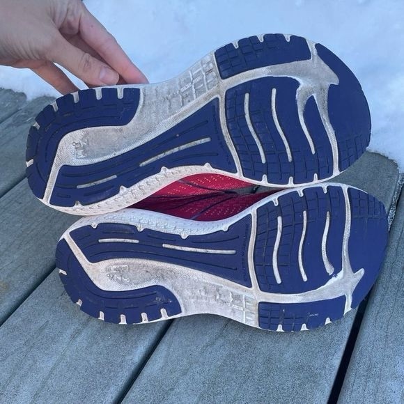 Brooks Womens Glycerin 19 Red Running Shoes Sneakers - Picture 6 of 7